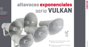 Novedad Fonestar: Exponenciales serie VULKAN 