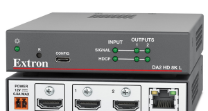Extron presenta el DA2 HD 8K L amplificador de distribución HDMI 2.1