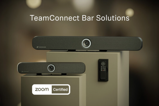 Sennheiser TeamConnect Bars certificadas para Zoom Rooms