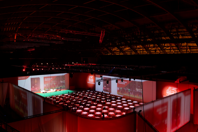 Europalco proyecta sobre 192 mesas en una producción a gran escala para Generali Tranquilidade_ Europalco proyecta sobre 192 mesas en una producción a gran escala para Generali Tranquilidade