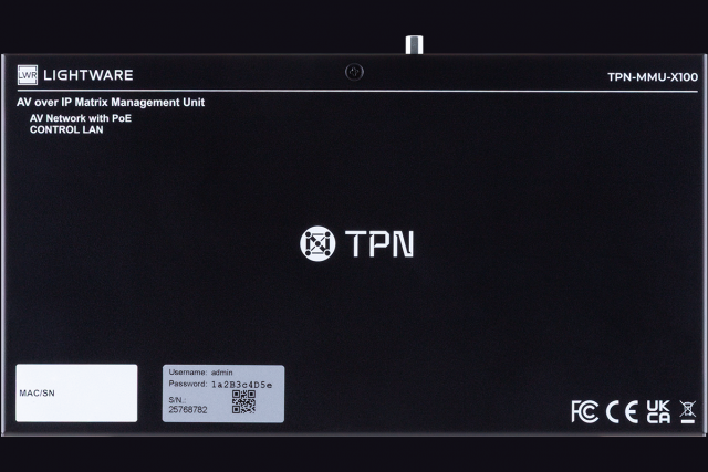 Lightware presenta la nueva unidad de gestión TPN-MMU para su ecosistema Taurus TPN de redes AV 10G
