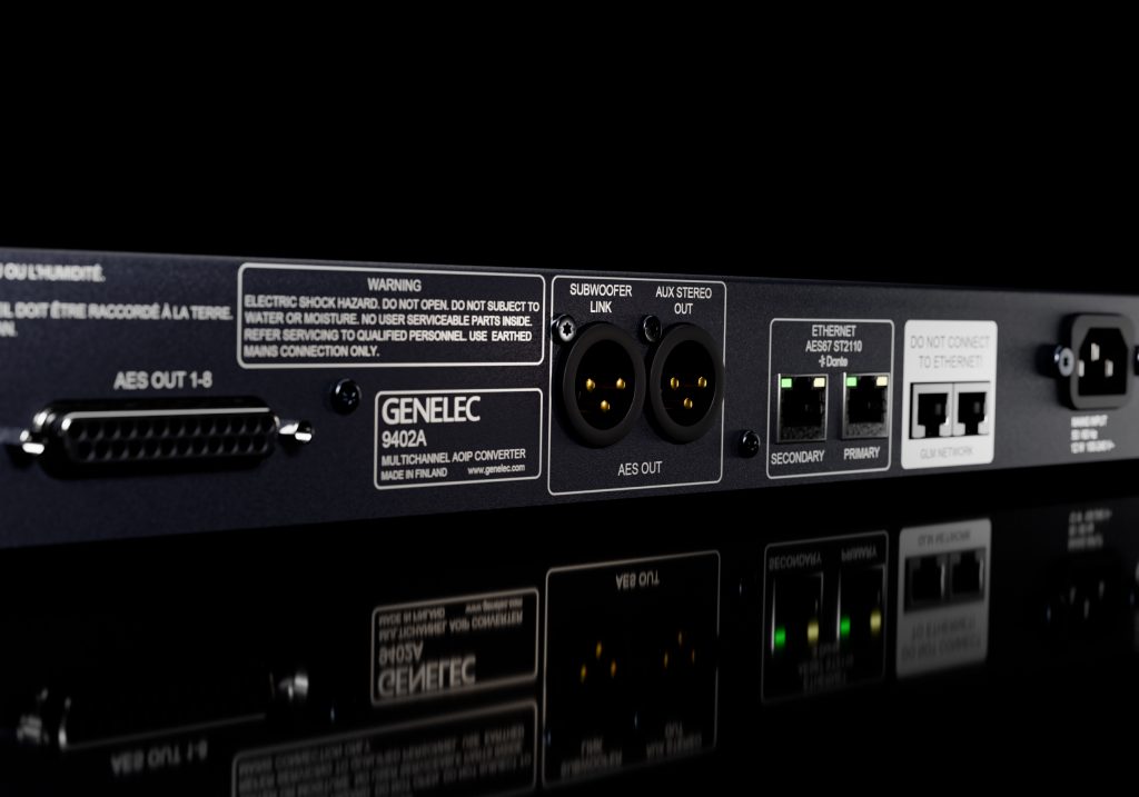 La nueva interfaz 9402A de Genelec lleva audio IP Dante a los sistemas de monitoreo SAM