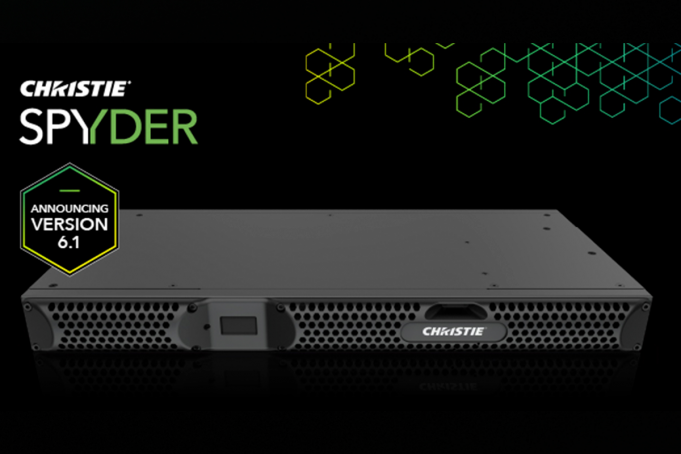 La versión 6.1 de Spyder-S de Christie amplía la plataforma modular de procesamiento de vídeo para eventos en directo e instalaciones