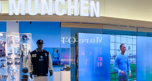 Concept International y Leyard Europe instalan en solo cuatro días una LED wall para el nuevo fanshop del TSV 1860 München en el aeropuerto de Múnich