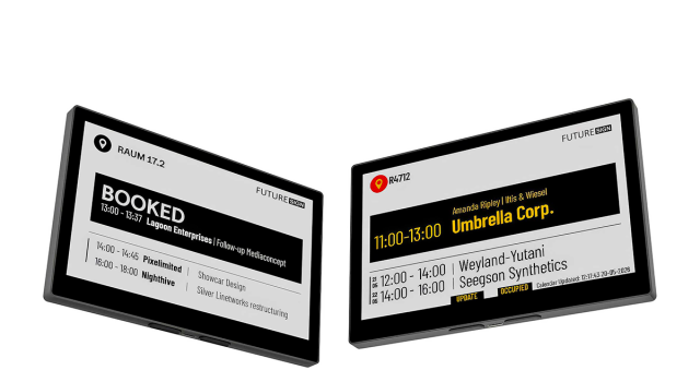 Concept International lanza en España nuevos carteles digitales de puerta con tinta electrónica y Wi-Fi FutureSIGN Meet permite gestionar salas y reservas mediante pantallas ePaper totalmente inalámbricas, integradas directamente en la red Wi-Fi existente