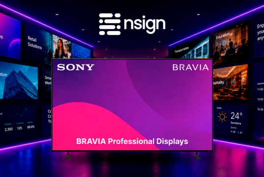 nsign y Sony colaboran para simplificar el despliegue de soluciones de digital signage nsign y Sony colaboran para simplificar el despliegue de soluciones de digital signage